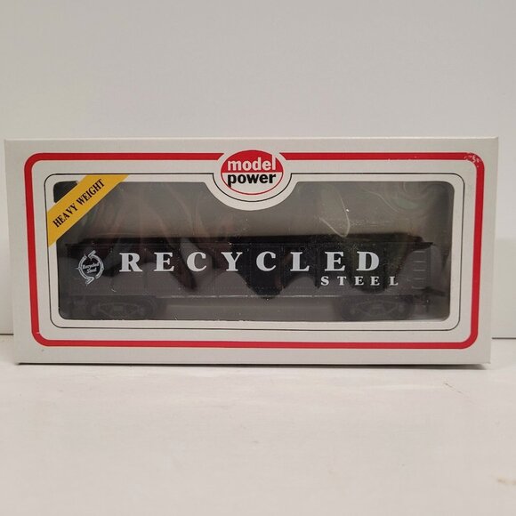 Model Power HO Scale 40' Gondola Car 8508 Plastic Electric Train Recycled Steel - Picture 1 of 5